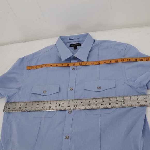 NWT Banana Republic Shirt Mens Large Short Sleeve Hot Utility Button Up Pockets - Picture 14 of 15